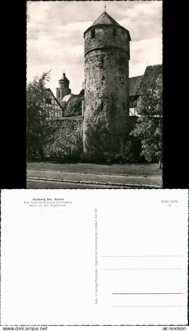 Homberg (Efze) Motiv An Der Stadtmauer Fachwerkkleinod Kurhessens 1965 - Homberg