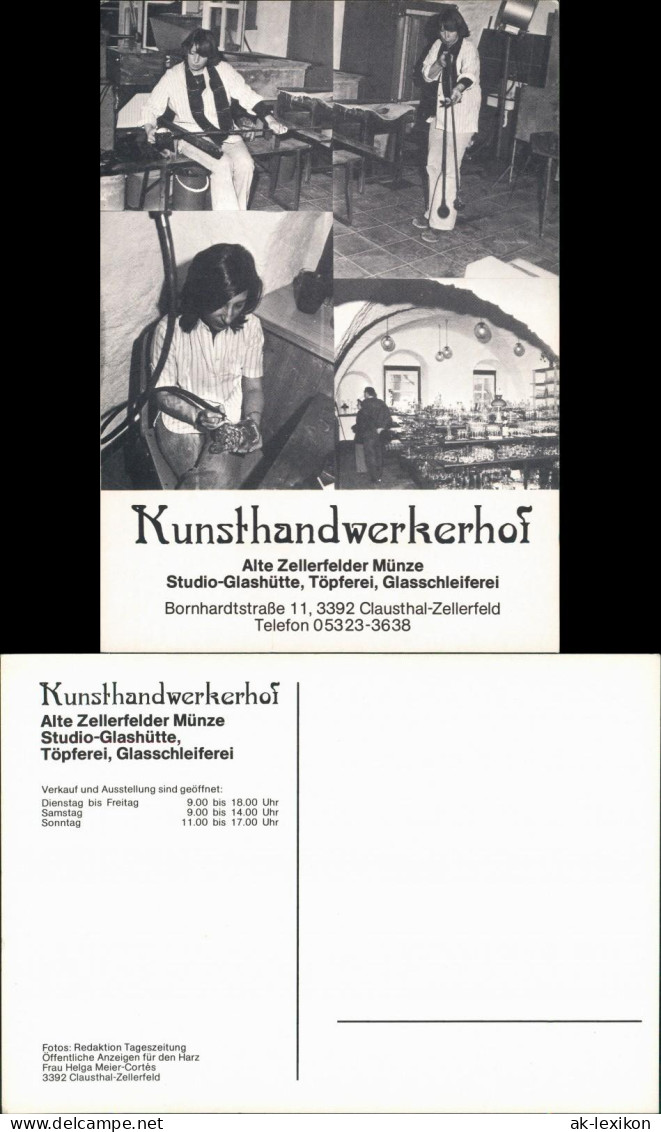 Clausthal-Zellerfeld Kunsthandwerkerhof Alte Münze Töpferei Schleiferei 1960 - Clausthal-Zellerfeld