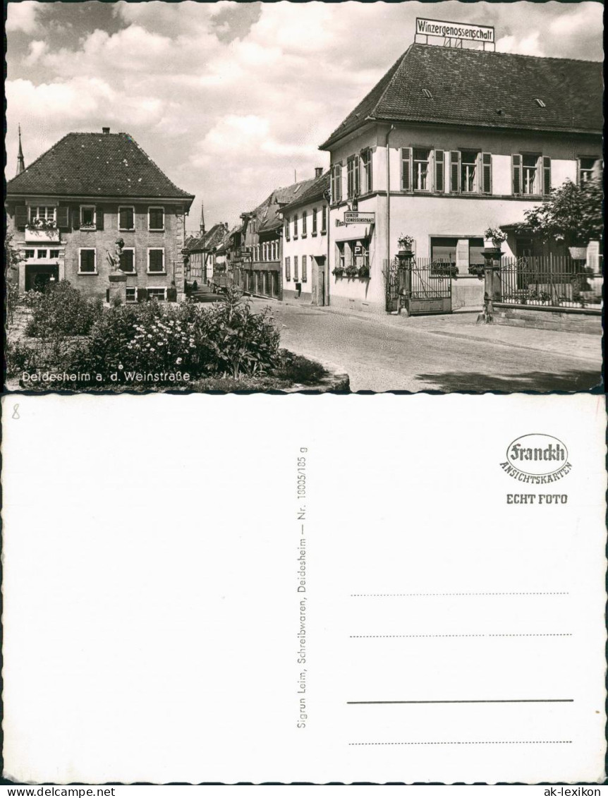 Ansichtskarte Deidesheim Winzergenossenschaft - Straße 1963 - Deidesheim