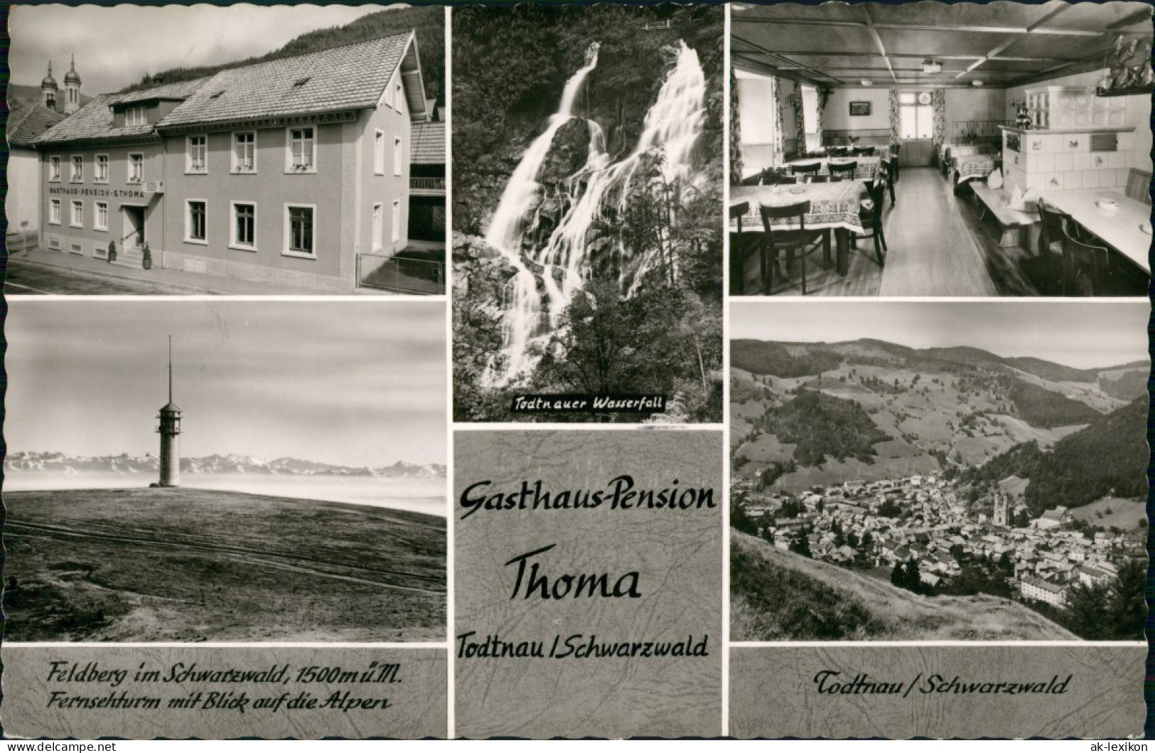 Ansichtskarte Todtnau Gasthaus Pension Thoma 1963 - Todtnau