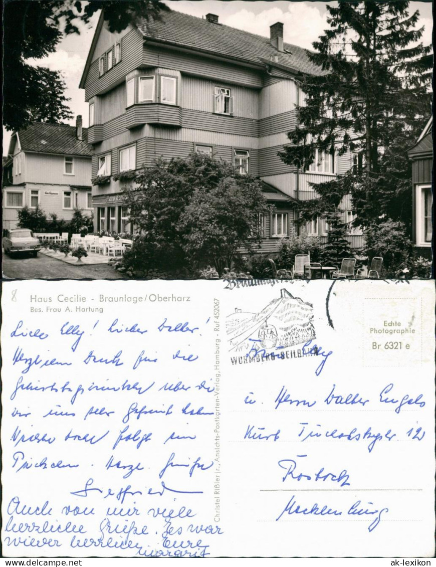 Ansichtskarte Braunlage Haus Cecilie 1964 - Braunlage