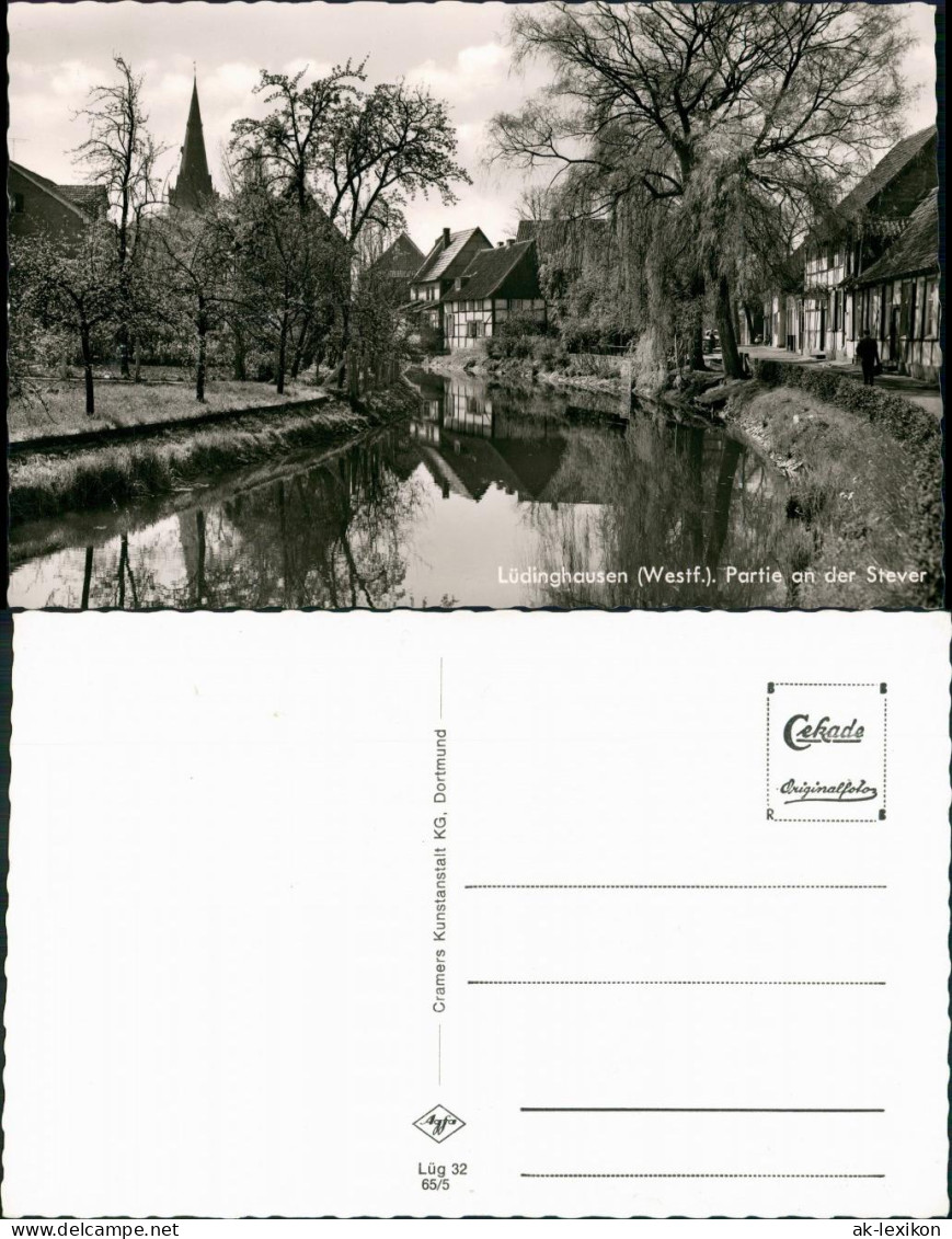 Ansichtskarte Lüdinghausen Partie An Der Stever Fluss Partie 1965 - Lüdinghausen