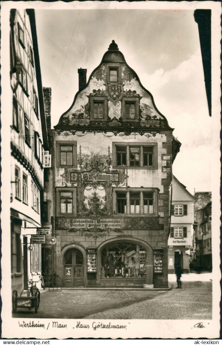 Ansichtskarte Wertheim Haus Götzelmann 1959 - Wertheim