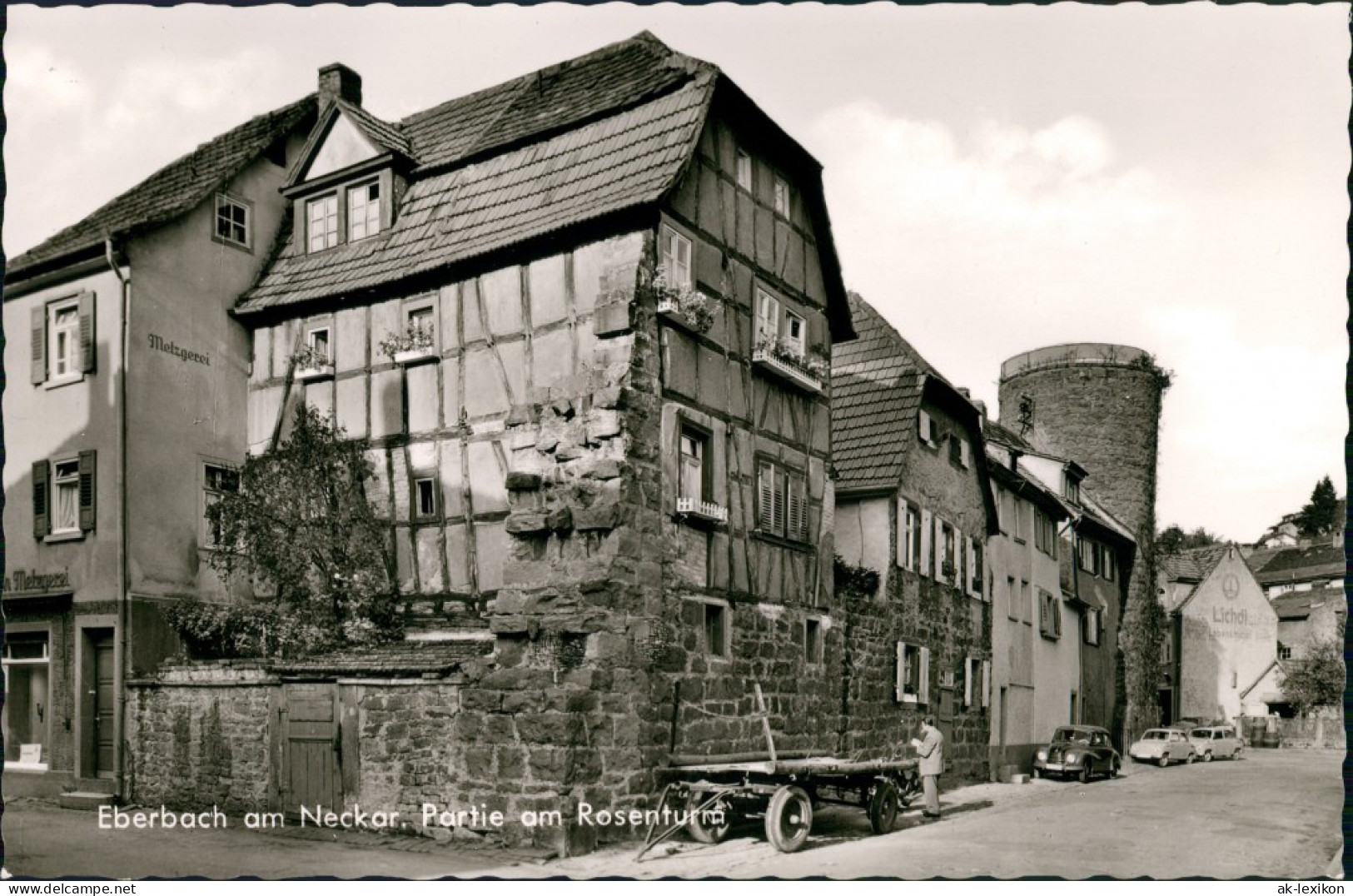 Ansichtskarte Eberbach Partie Am Rosenturm 1962 - Eberbach