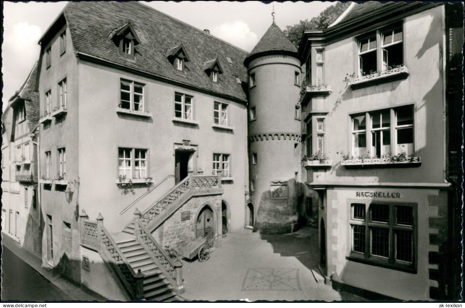 Ansichtskarte Wertheim Rathaus Mit Ratskeller 1960 - Wertheim