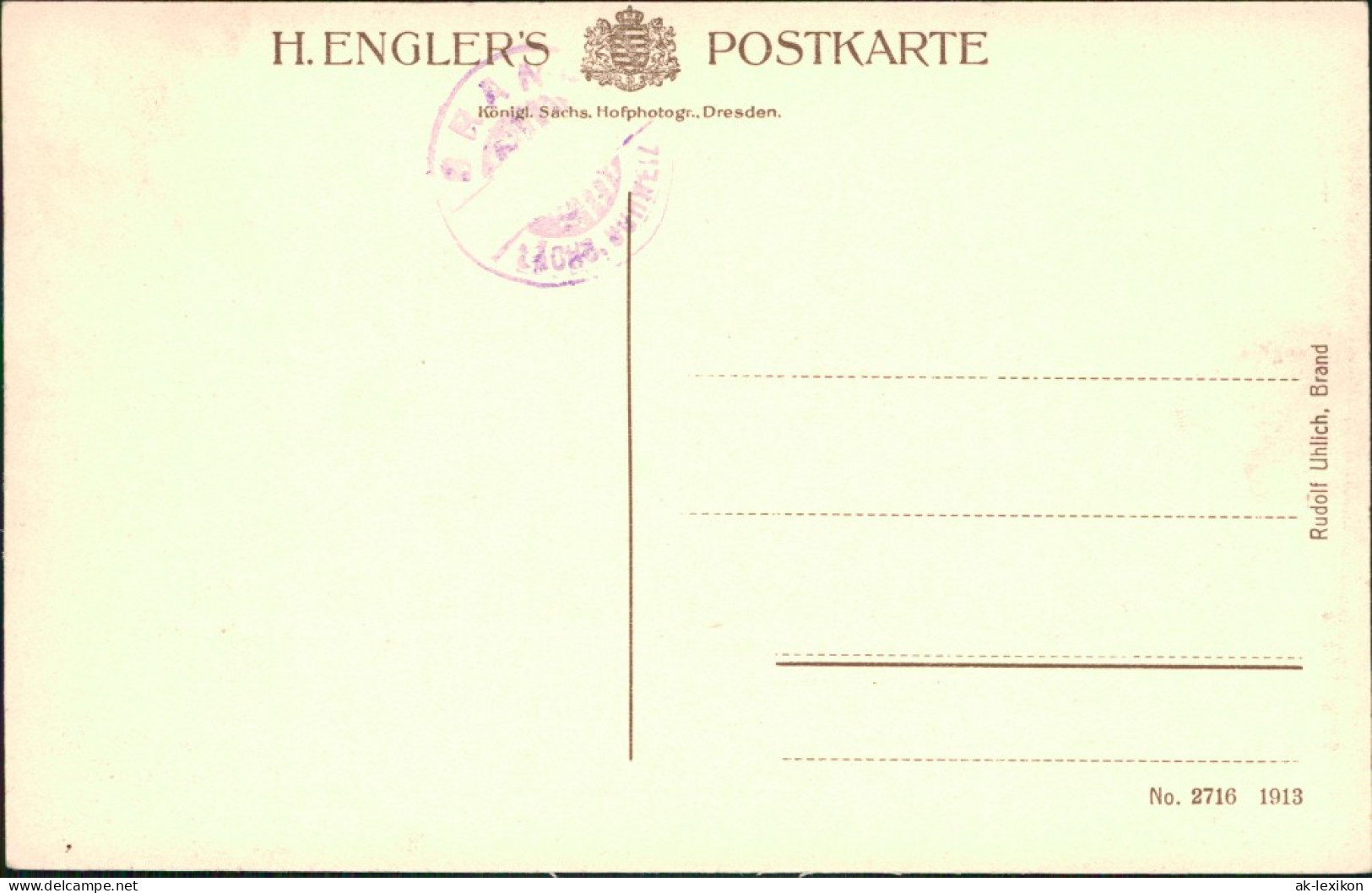 Ansichtskarte Hohnstein (Sächs. Schweiz) Brandscheibe - Polenztal 1913 - Hohnstein (Saechs. Schweiz)