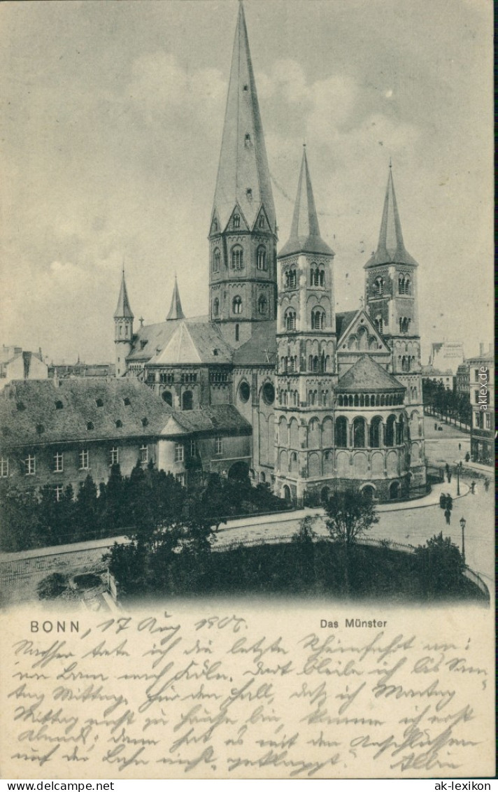 Ansichtskarte Bonn Münster „St. Martin“ 1906 - Bonn