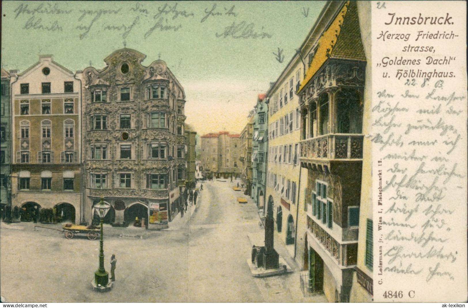 Ansichtskarte Innsbruck Helblinghaus In Der Herzog Friedrichstrasse 1903 - Innsbruck