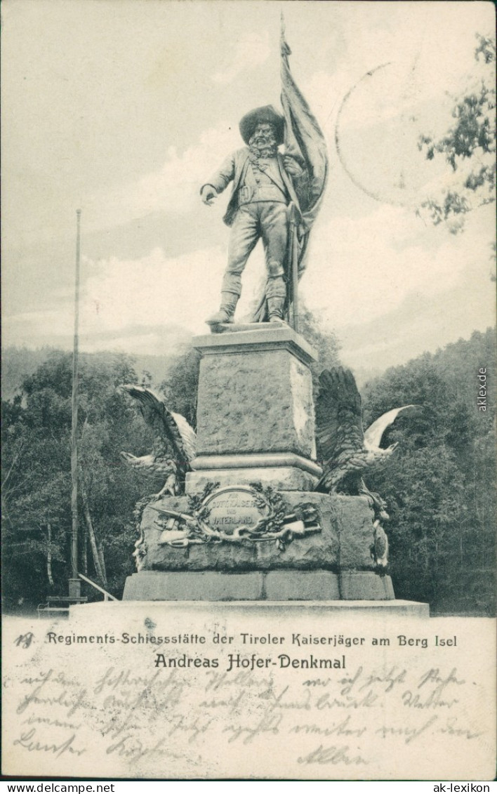 Ansichtskarte Innsbruck Andreas Hofer-Denkmal 1903 - Innsbruck