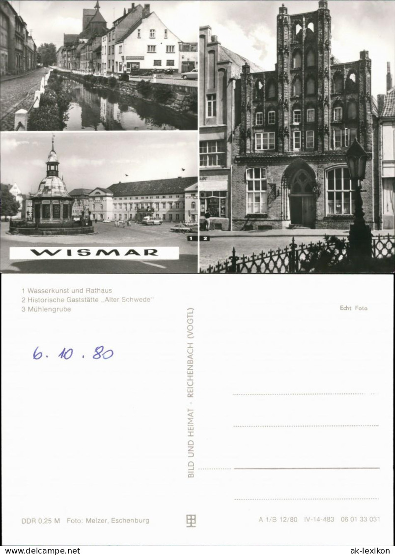 Wismar Wasserkunst Und Rathaus, Gaststätte "Alter Schwede", Mühlengrube 1980 - Wismar