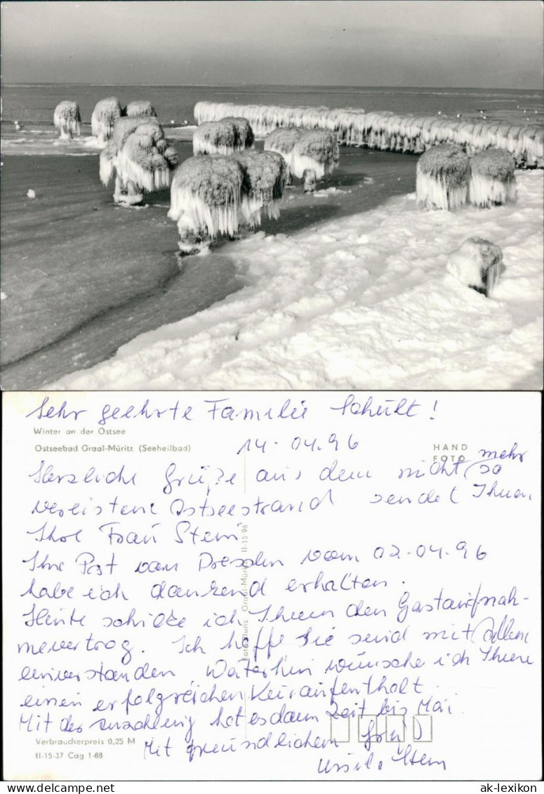 Ansichtskarte Graal-Müritz Winter An Der Ostsee 1968 - Graal-Müritz