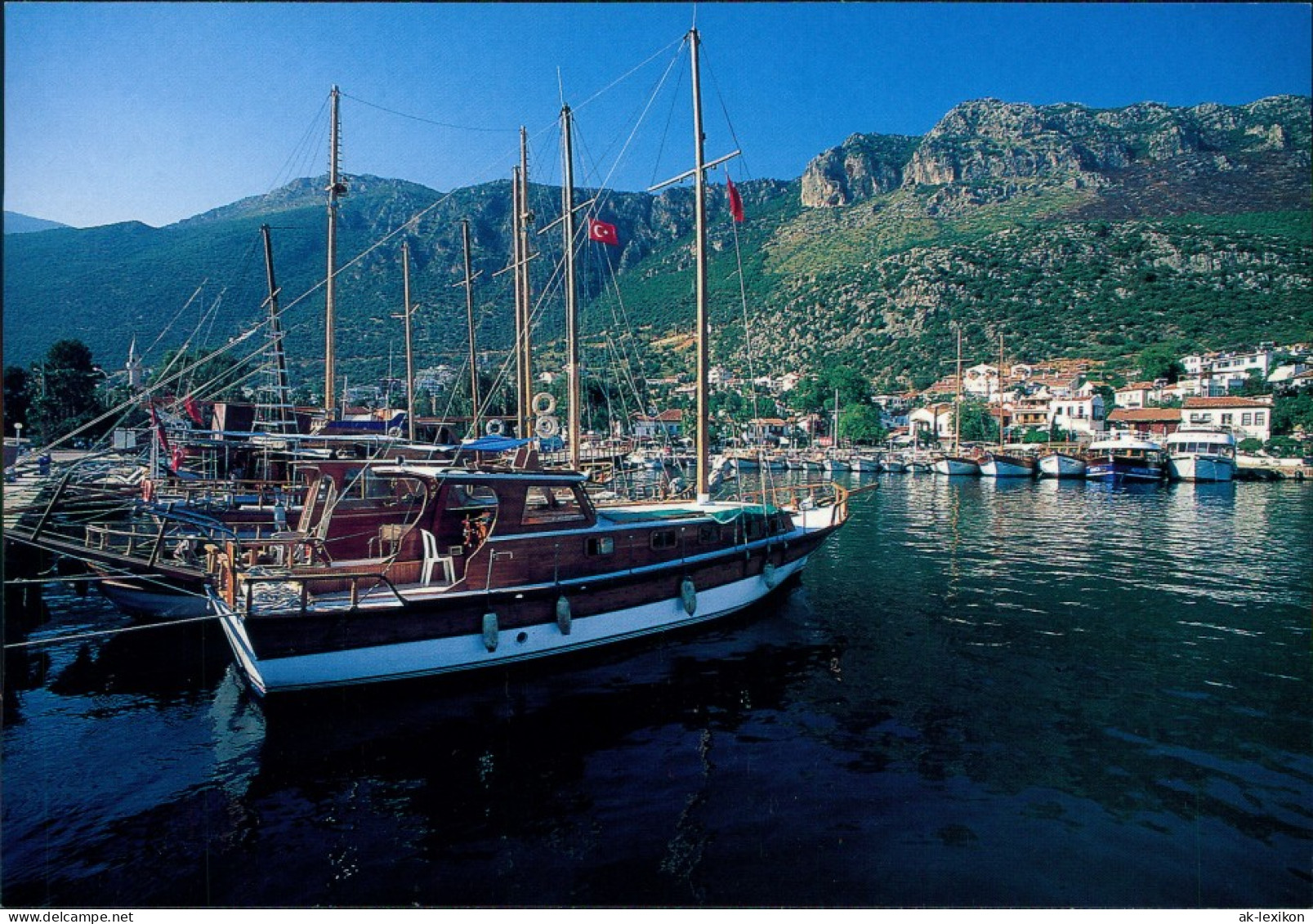Postcard Kaş (Türkei) Hafen Mit Booten Yachten 2004 - Turchia