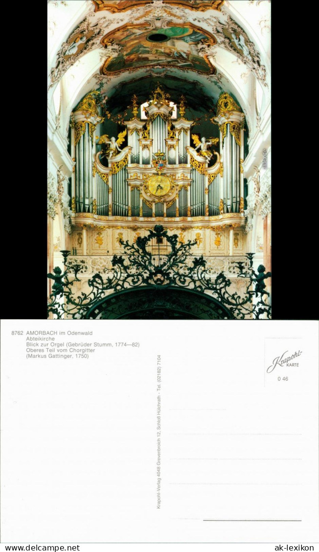 Ansichtskarte Amorbach Abteikirche - Orgel 1995 - Amorbach