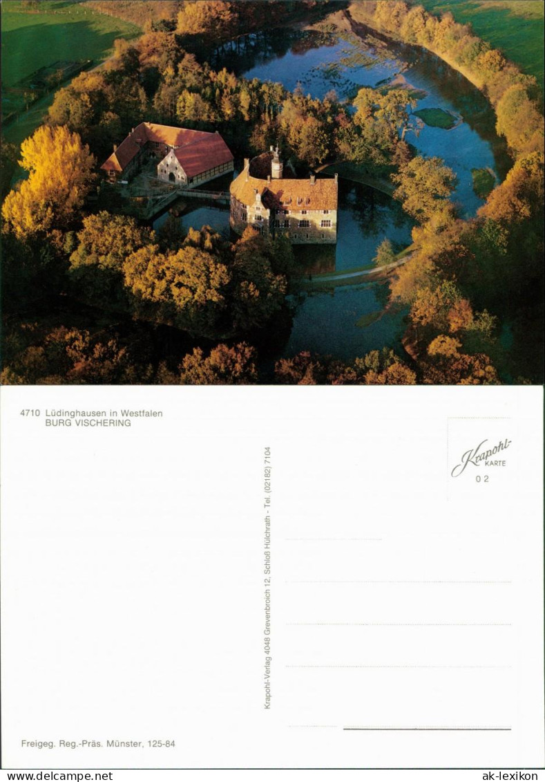 Ansichtskarte Lüdinghausen Luftbild - Burg Vischering 1990 - Luedinghausen