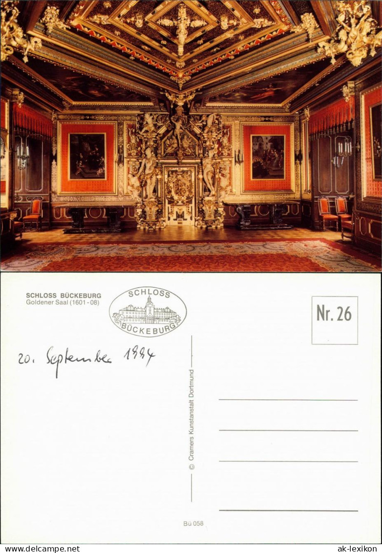 Ansichtskarte Bückeburg Fürstliches Schloss - Goldener Saal 1994 - Bückeburg