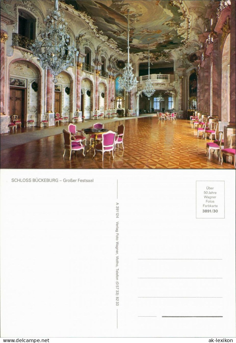 Ansichtskarte Bückeburg Fürstliches Schloss - Großer Festsaal 1995 - Bueckeburg