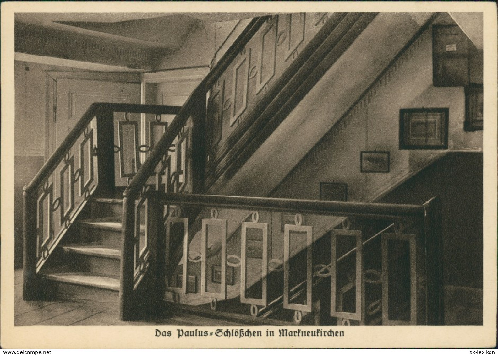 Ansichtskarte Markneukirchen Treppenhaus - Paulus-Schlößchen 1929  - Markneukirchen