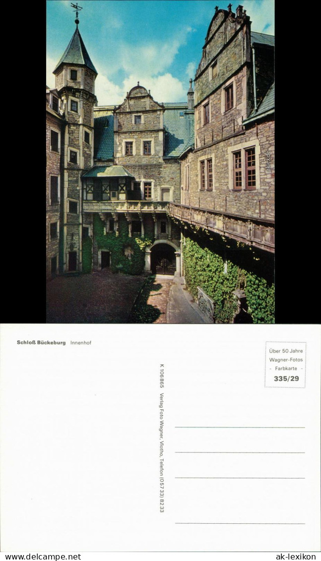 Ansichtskarte Bückeburg Fürstliches Schloss - Innenhof 1988 - Bückeburg