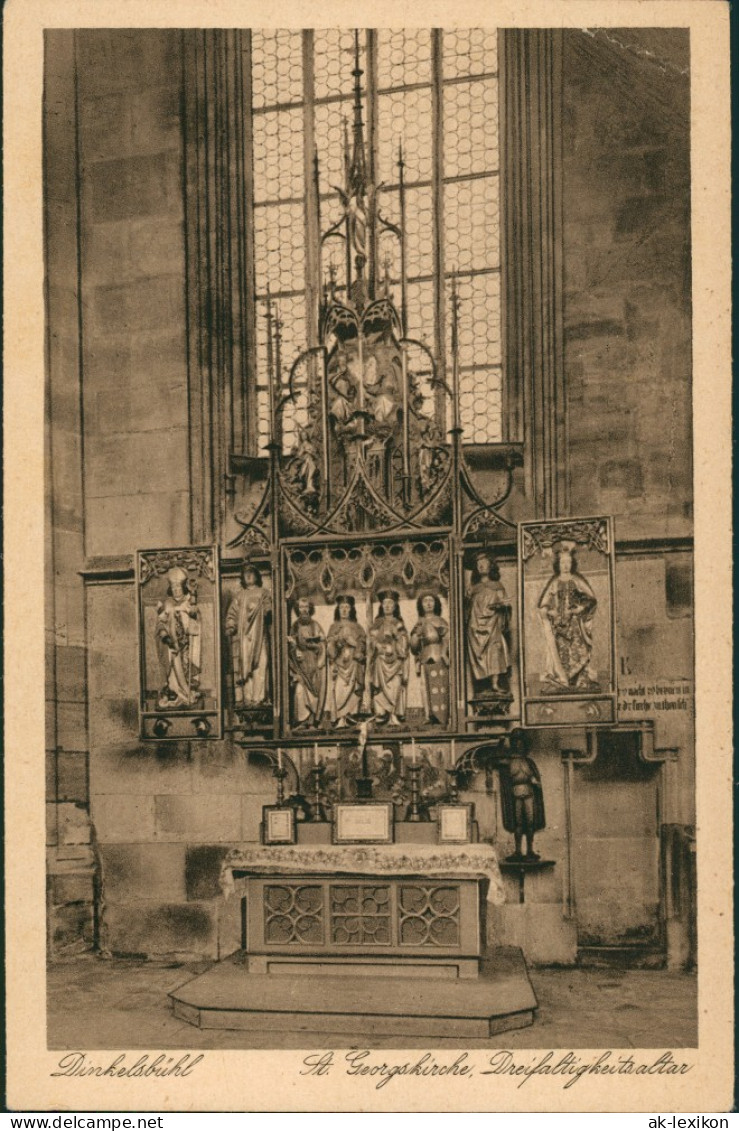 Dinkelsbühl St. Georgskirche Dreifaltigkeitsaltar, Kirche, Church 1920 - Dinkelsbuehl