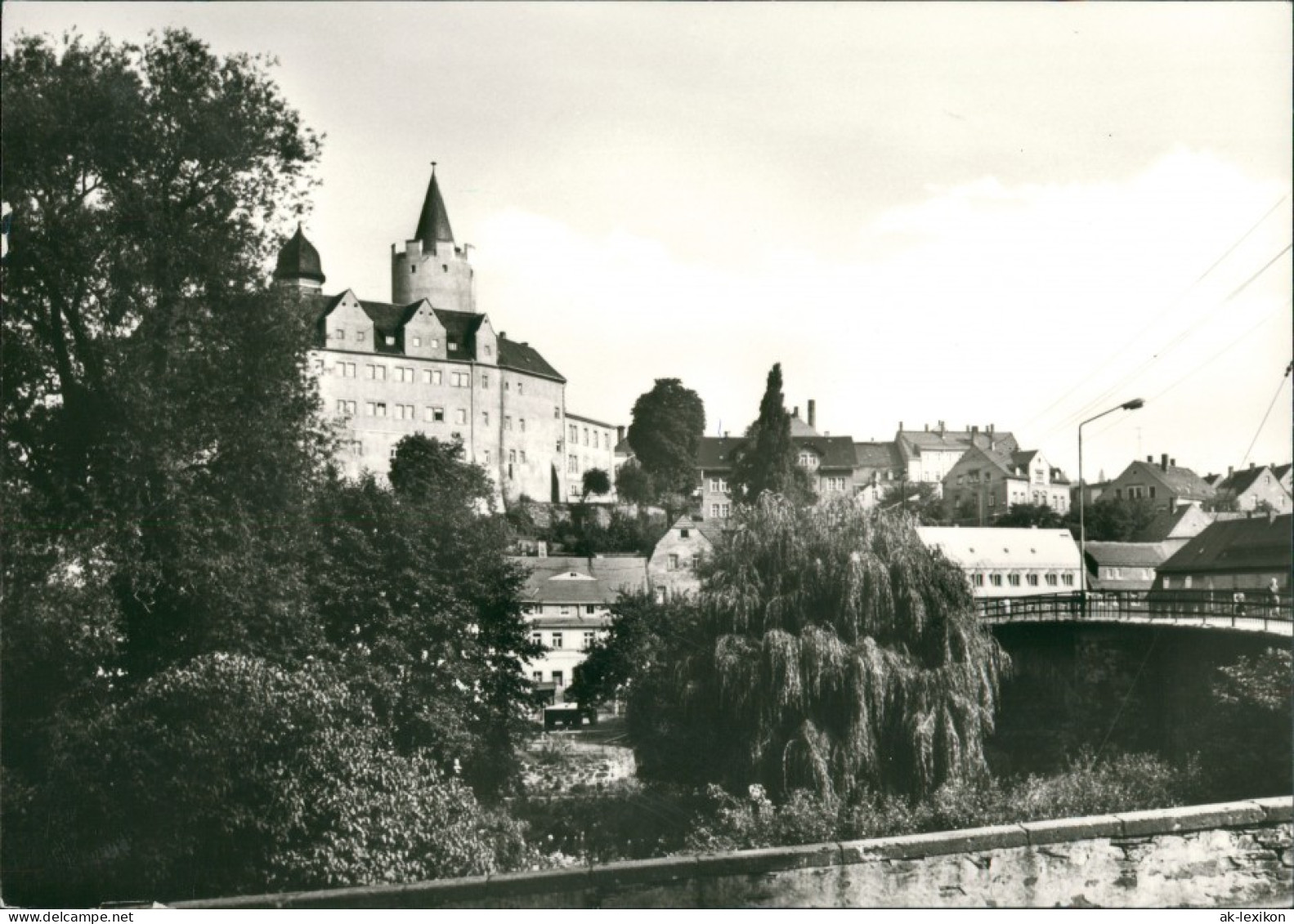 Ansichtskarte Zschopau Schloss Wildeck, Fernansicht 1983 - Zschopau
