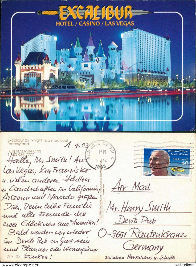 Las Vegas Excalibur By "knight" Is A Medieval Fantasyland Hotel 1993 - Other & Unclassified