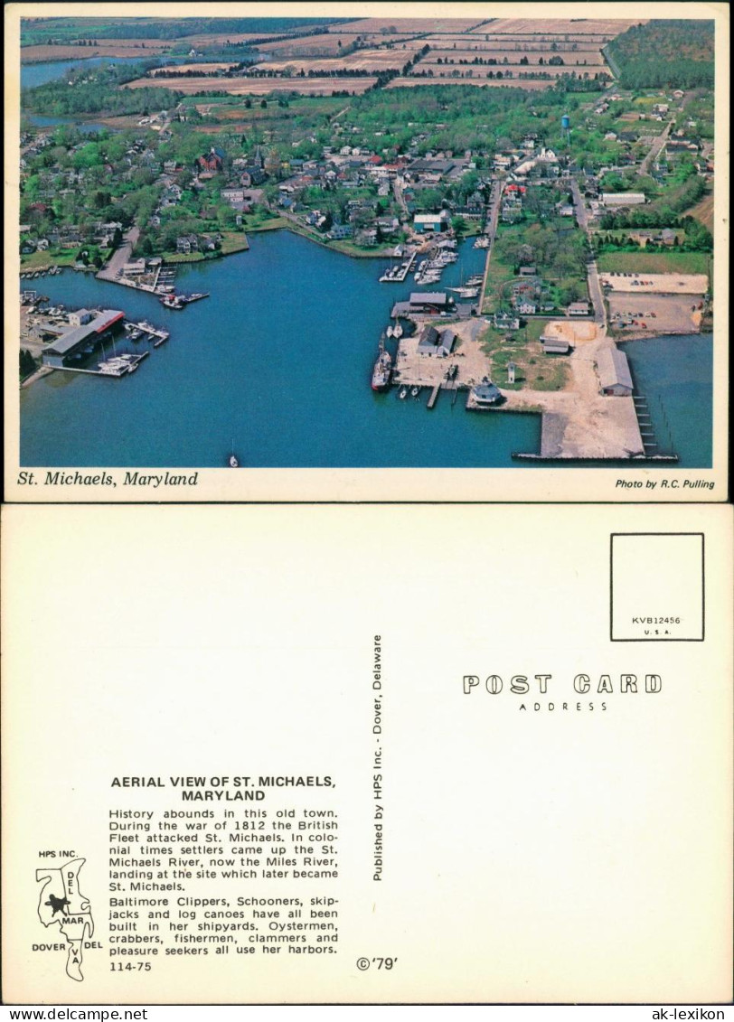 St. Michaels Luftbild Überflug Mit Hafen-Anlage Aerial View 1979 - Other & Unclassified