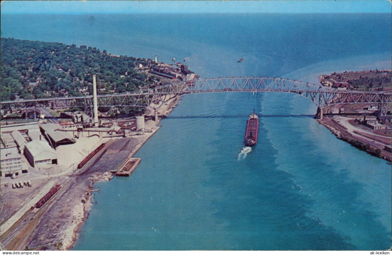 Michigan (Sehenswürdigkeiten) MICHIGAN THUMB SCENERY Port Huron   Luftbild 1976 - Other & Unclassified