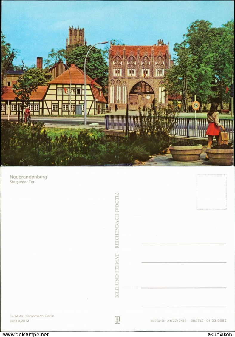 Ansichtskarte Neubrandenburg Stargarder Tor 1977 - Neubrandenburg