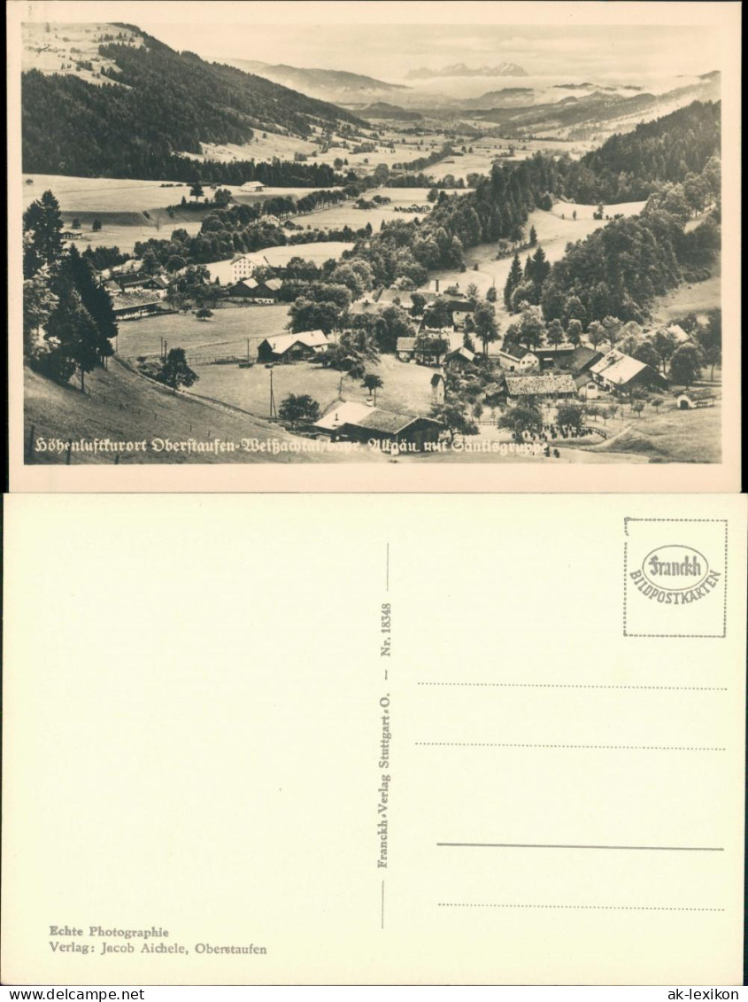 Ansichtskarte Oberstaufen Stadtpartie 1932 - Oberstaufen