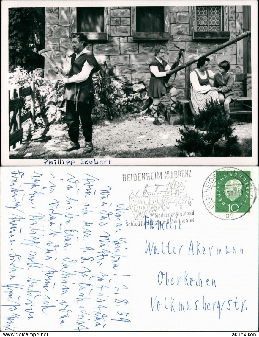 Heidenheim An Der Brenz "handschriftlich Philipp Seubert" 1959 Privatfoto - Heidenheim