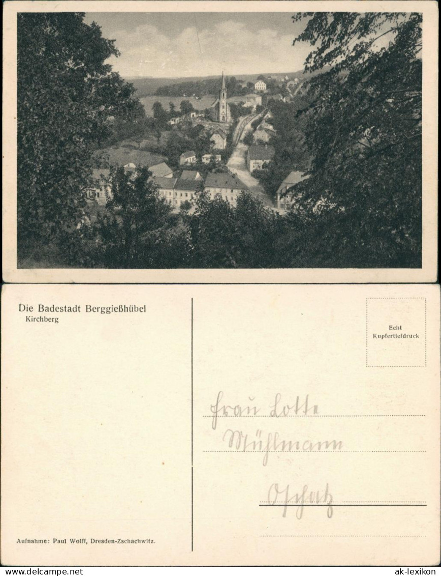 Berggießhübel-Bad Gottleuba-Berggießhübel Stadtteilansich  1930 - Bad Gottleuba-Berggiesshuebel