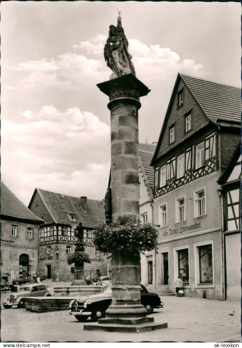 Ansichtskarte Kronach Melchior Otto-Platz, Auto 1964 - Kronach