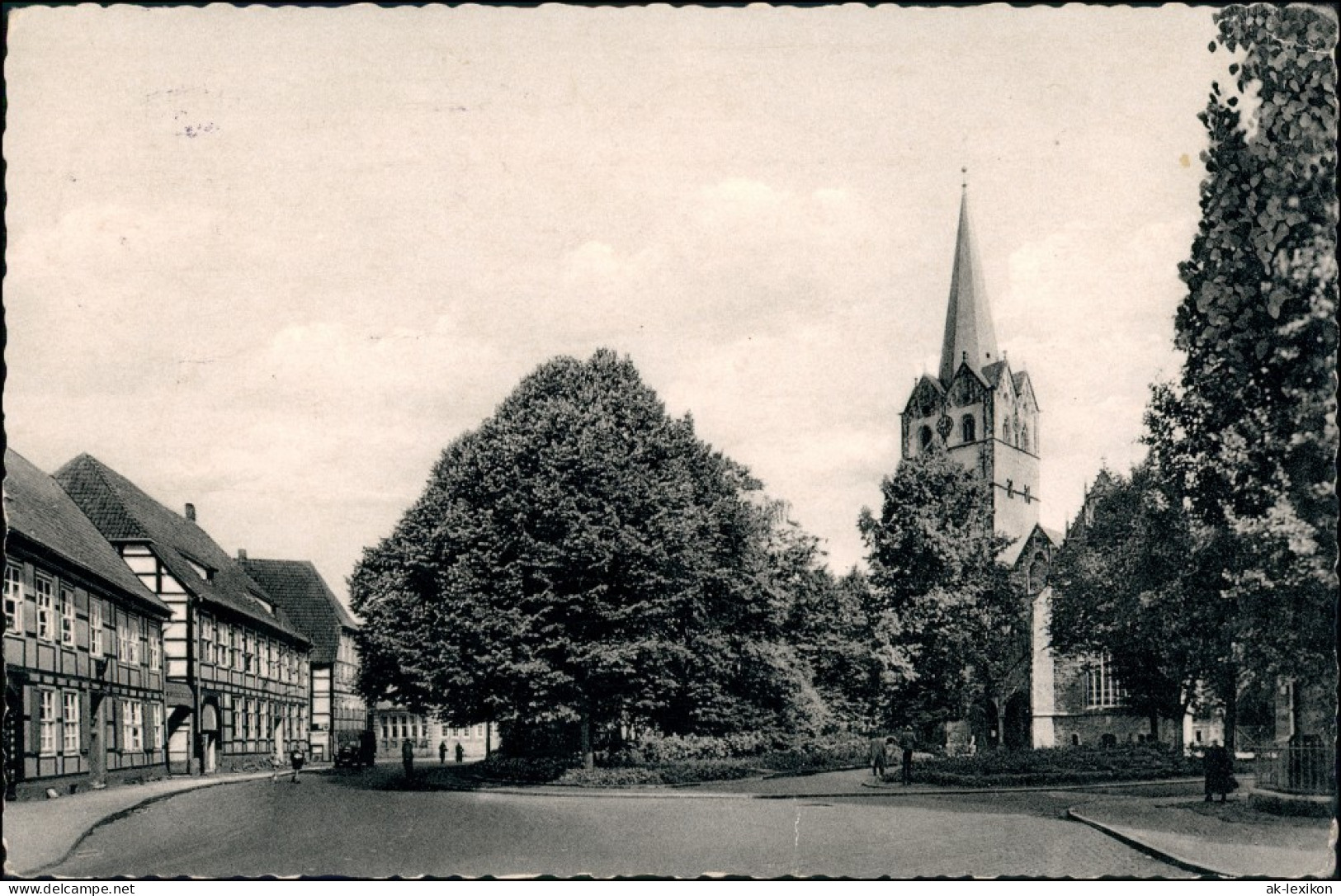 Ansichtskarte Herford Münsterkirche - Straße 1959 - Herford