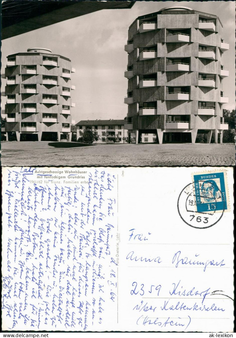 Lahr (Schwarzwald)Wohnhäuser 5-eckiger Grundriss, Moderne Wohnbauten 1964 - Lahr