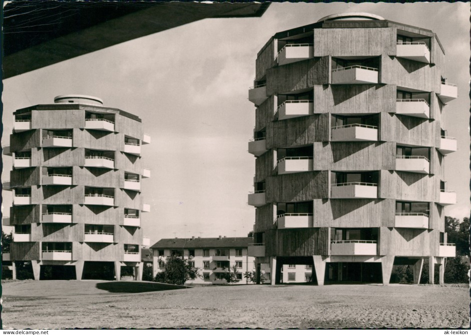 Lahr (Schwarzwald)Wohnhäuser 5-eckiger Grundriss, Moderne Wohnbauten 1964 - Lahr