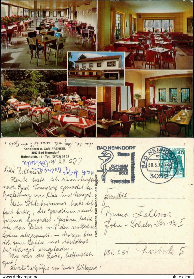 Bad Nenndorf Konditorei Café FRENKEL Bahnhofstrasse Innen-Ansichten 1977 - Bad Nenndorf