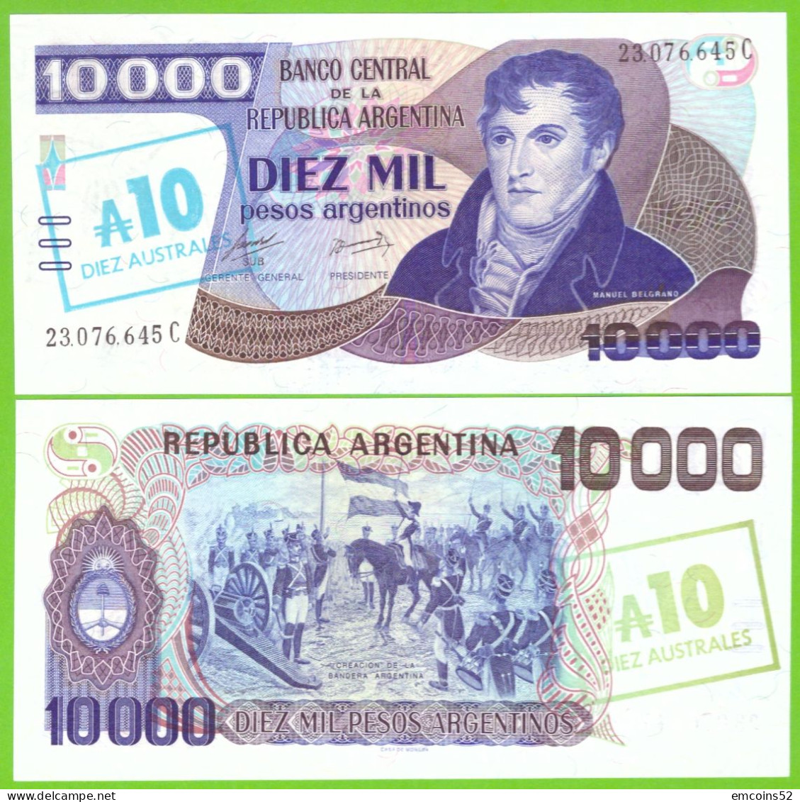 ARGENTINA 10 AUSTRALES ND1985 P-322c UNC - Argentinien