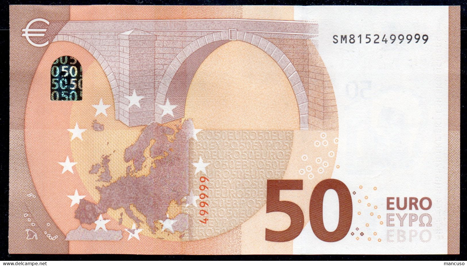 50 EURO ITALY  LAGARDE S051 SM.....99999 Ch  "15"  UNC - 50 Euro