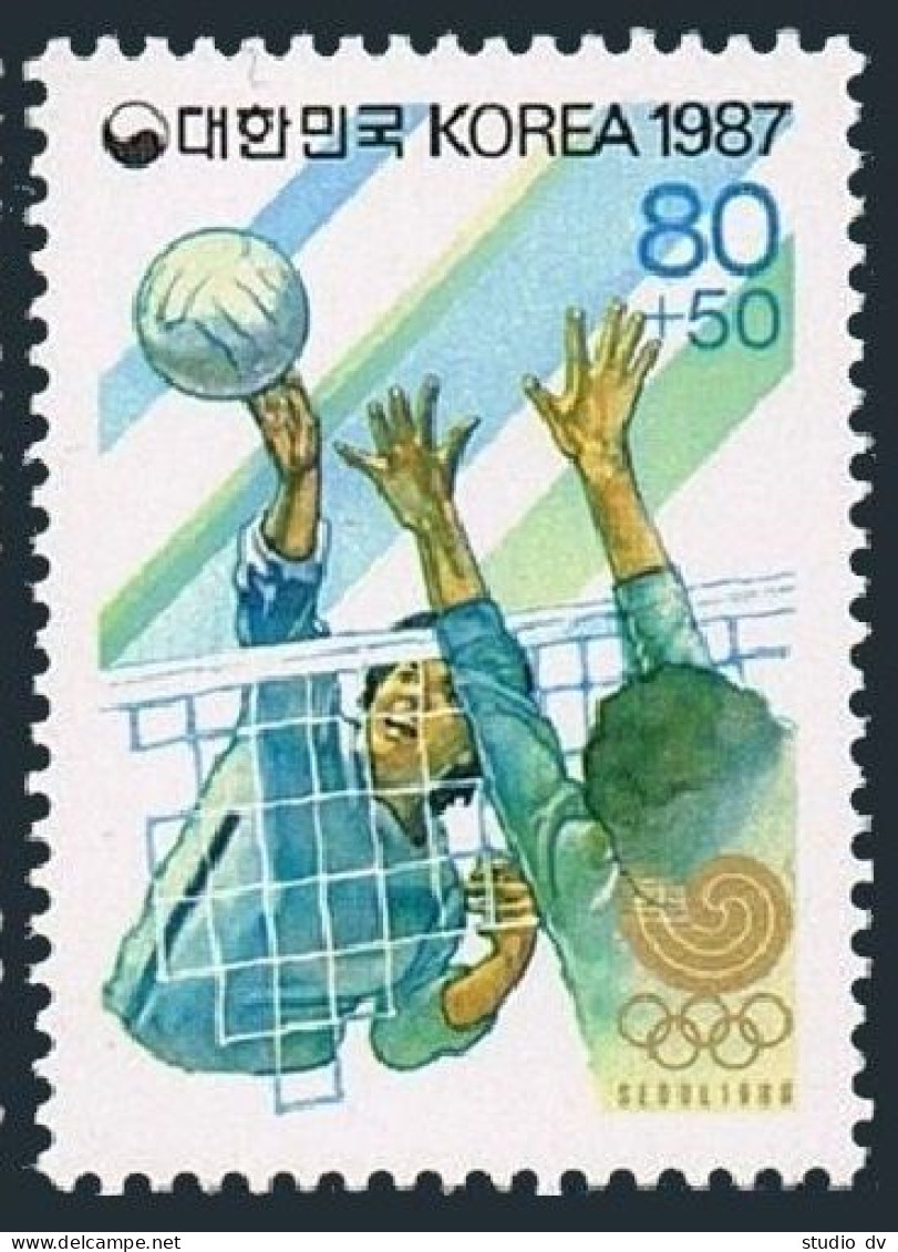 Korea South B50, B50a Sheet, MNH. Olympics Seoul-1988. Women's Basketball. 1987. - Corée Du Sud