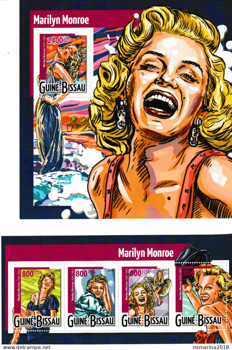 GUINEA BISSAU  2015  MNH  "MARILYN MONROE" - Cinema