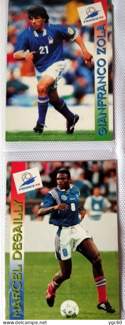 2 CARTES PANINI " FRANCE 1998 " NEUVES - Edition Française