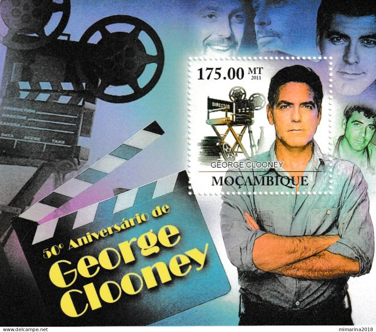 MOZAMBIQUE  2011  MNH  "GEORGE CLOONEY" - Cinema