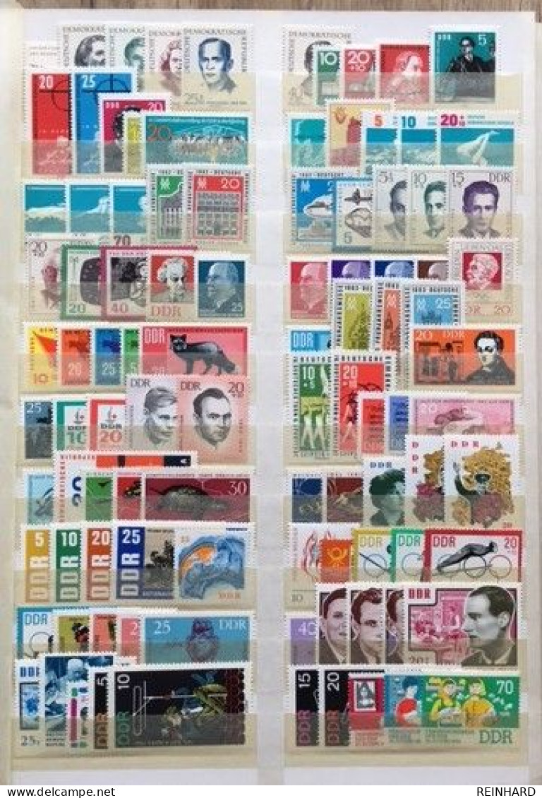 DDR Steckbuch Mit 2.000 Verschiedenen Postfrischen Briefmarken + 25 Blöcke + 25 Zusammendrucke - Siehe 29 Bilder - Sammlungen