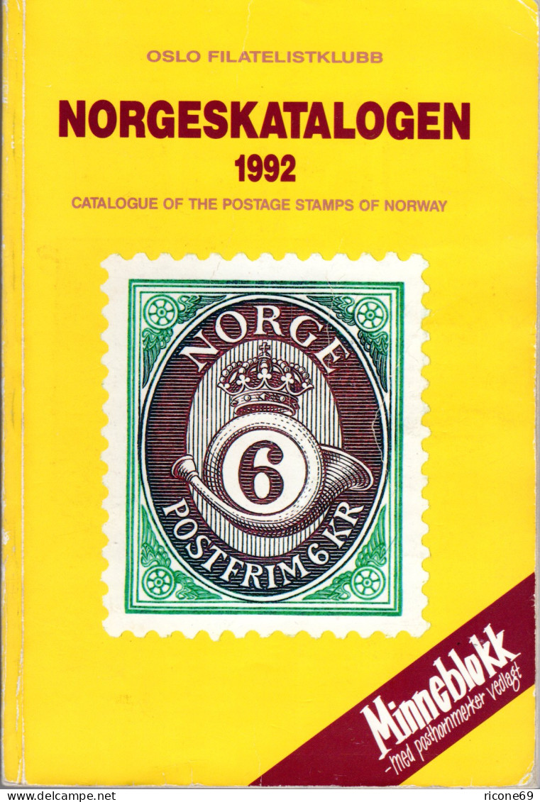 Der Norwegen Spezialkatalog 1992 M. Brief- U. Stempelbewertung Ab Vorphila - Andere & Zonder Classificatie