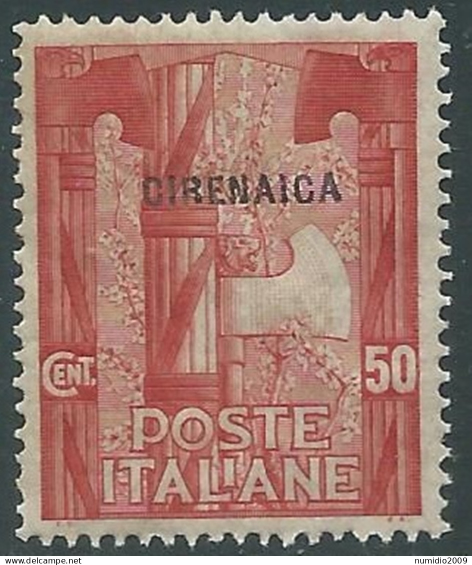 1923 CIRENAICA MARCIA SU ROMA 50 CENT MNH ** - RA22-2 - Cirenaica