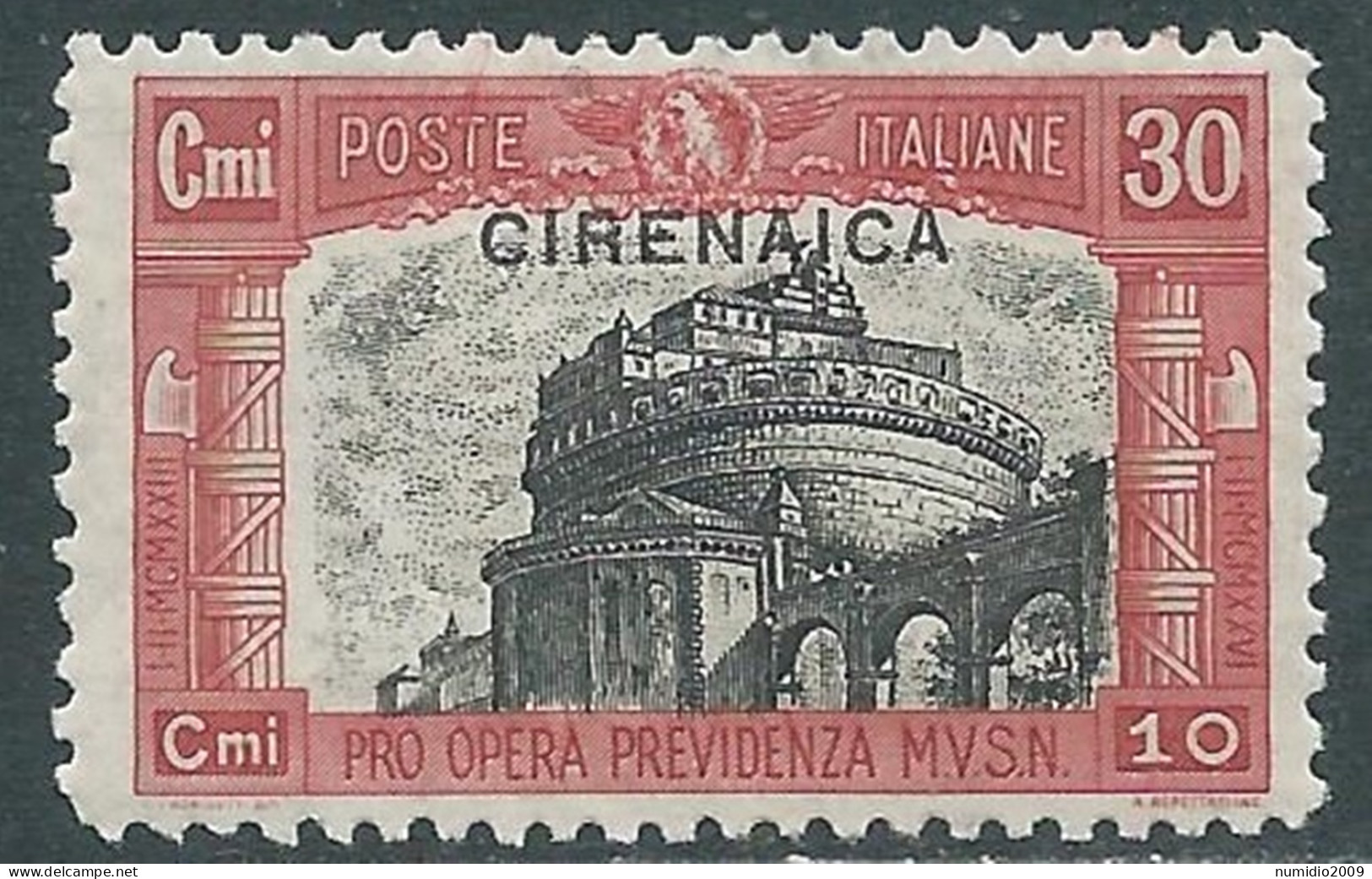 1929 CIRENAICA MILIZIA 30 CENT MNH ** - RA21-7 - Cirenaica