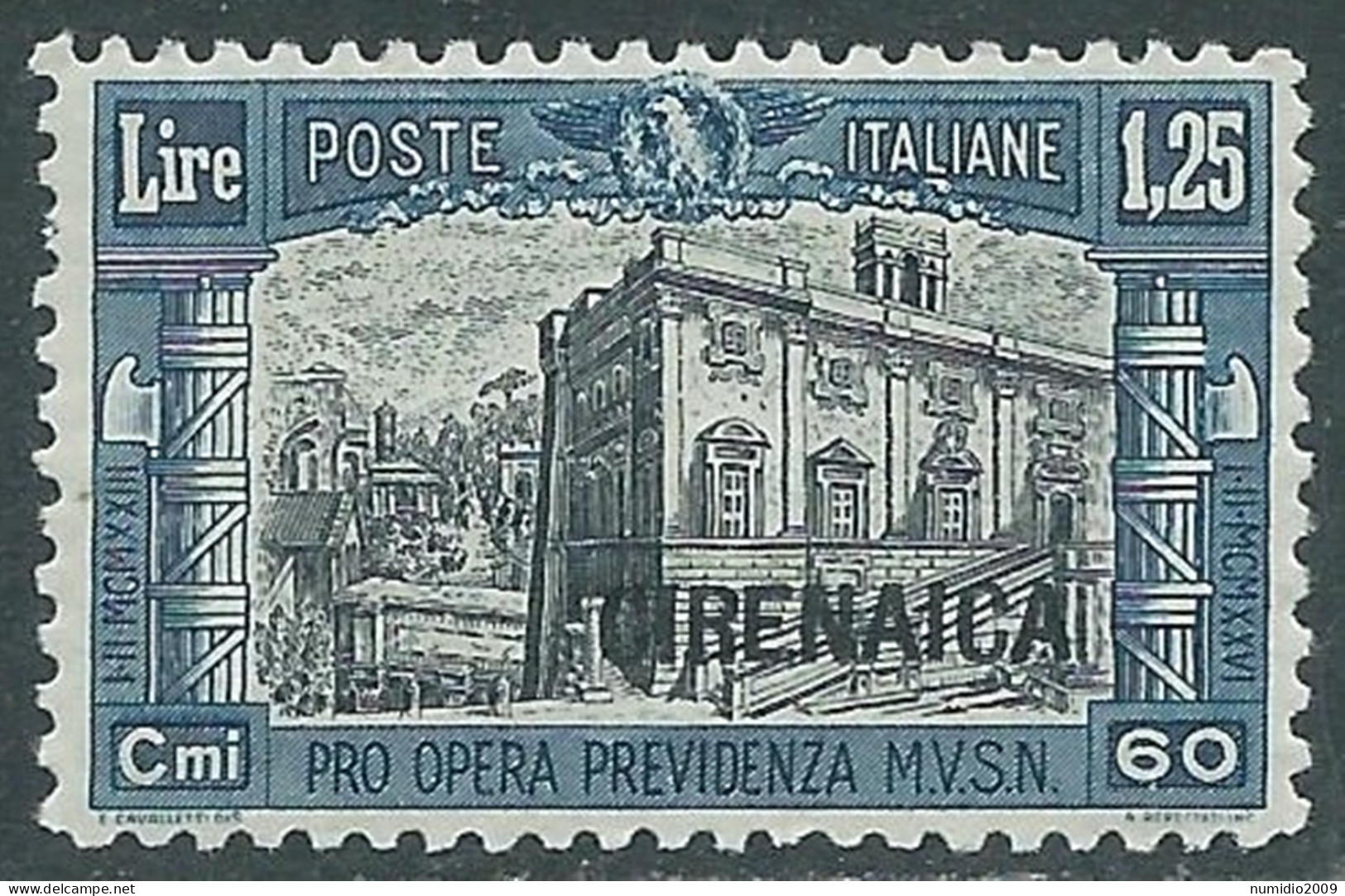 1927 CIRENAICA MILIZIA 1,25 LIRE MNH ** - RA21-5 - Cirenaica