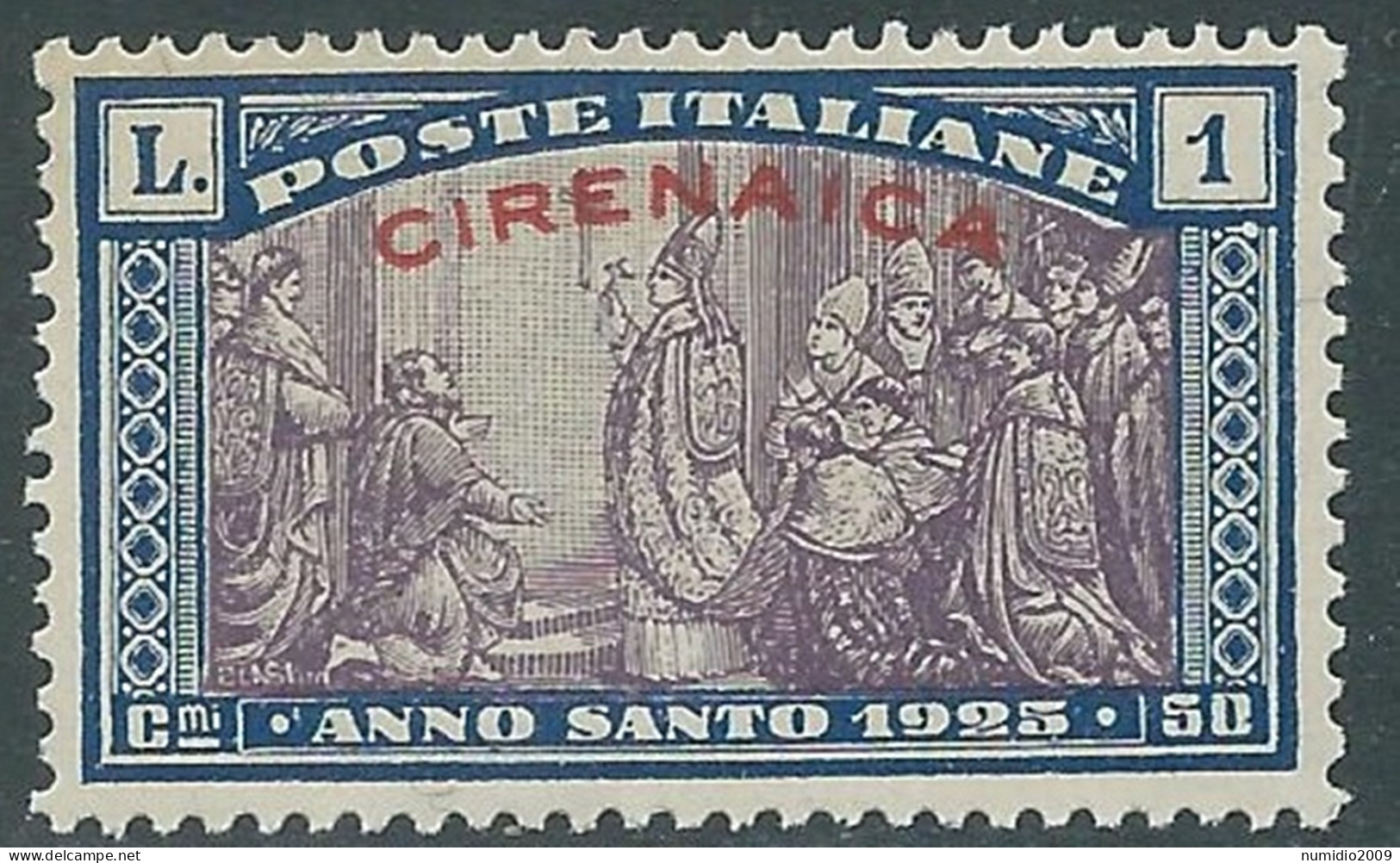 1925 CIRENAICA ANNO SANTO 1 LIRA MNH ** - RA21-4 - Cirenaica