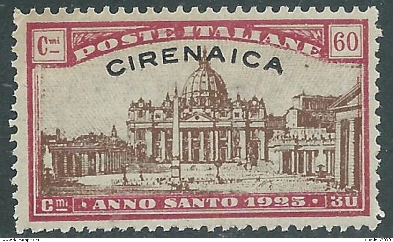 1925 CIRENAICA ANNO SANTO 60 CENT MNH ** - RA21-4 - Cirenaica