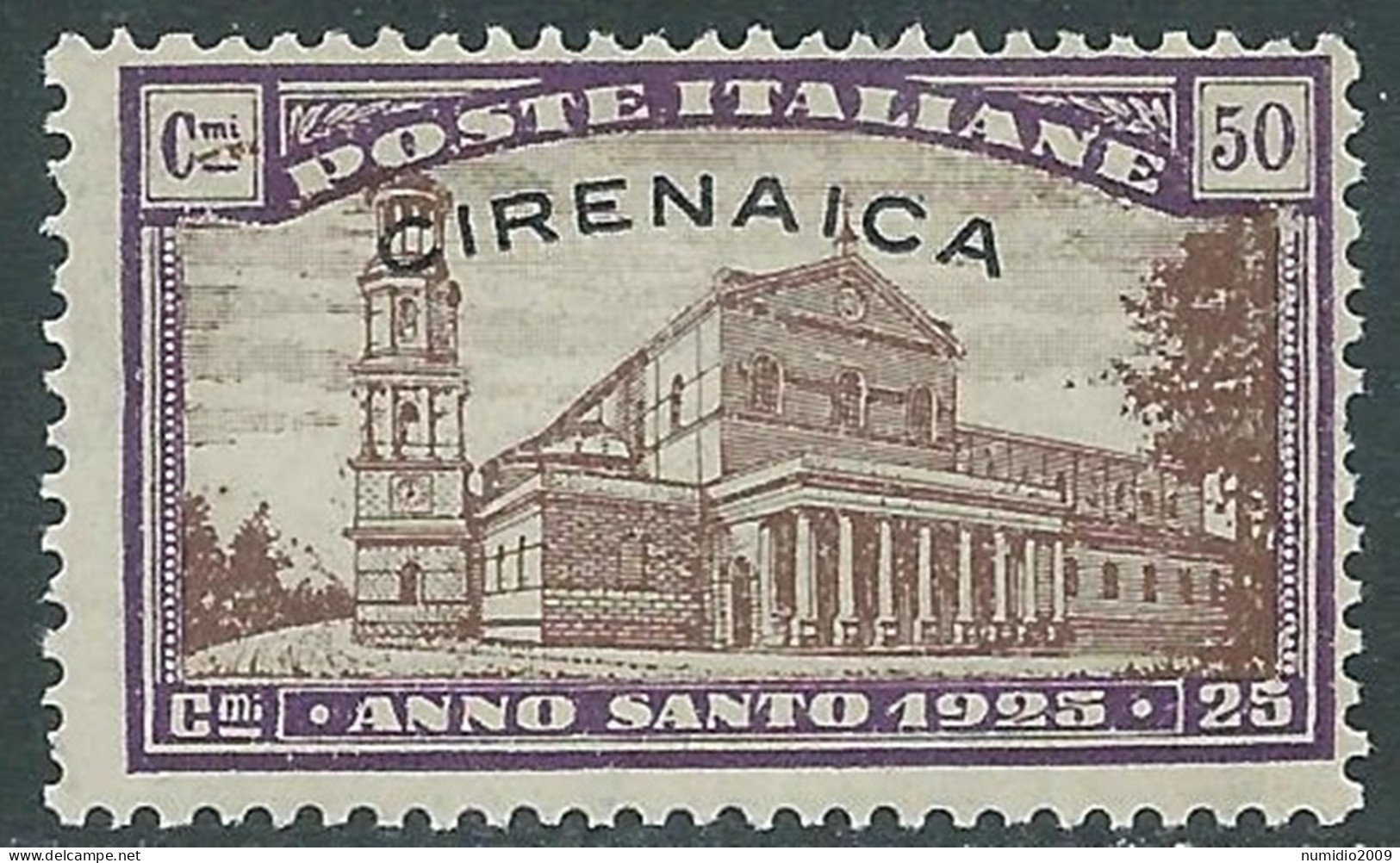 1925 CIRENAICA ANNO SANTO 50 CENT MNH ** - RA21-4 - Cirenaica